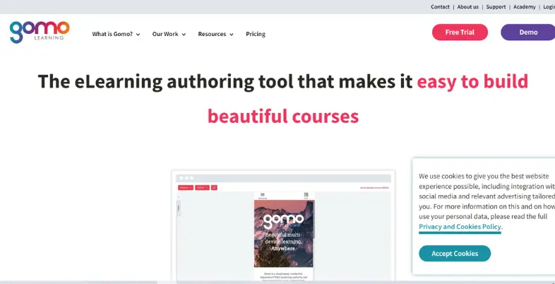 SCORM authoring tools-gomo learning