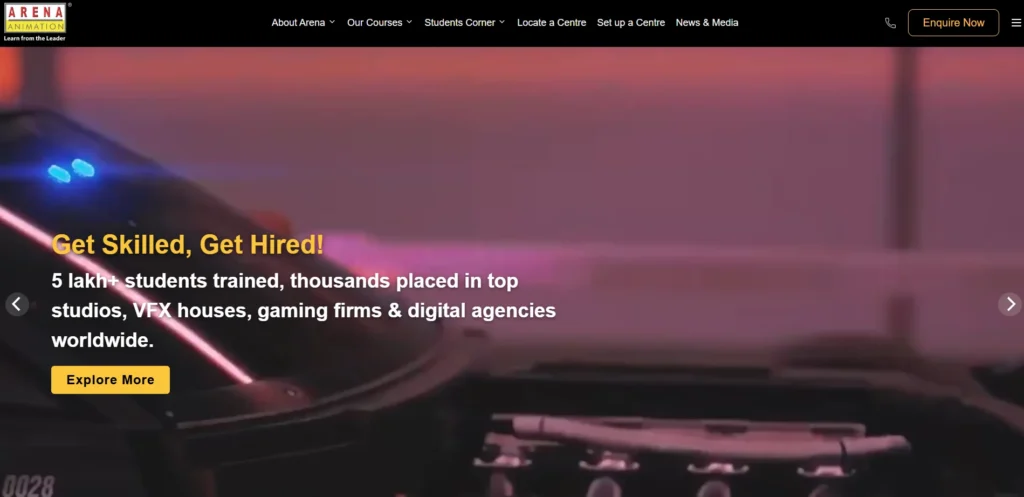 Arena Animation-Web Designing Courses in Delhi