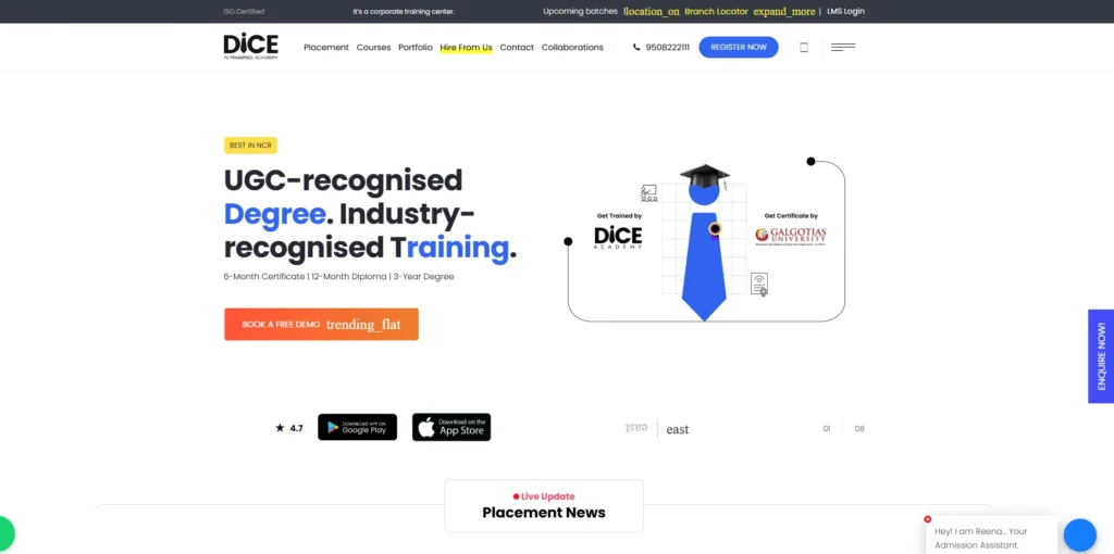 DICE Academy-Web Designing Courses in Delhi