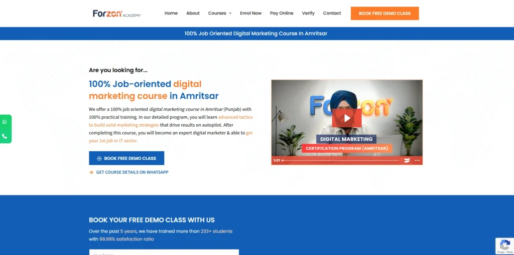 Forzon Academy-Digital Marketing Courses in Amritsar