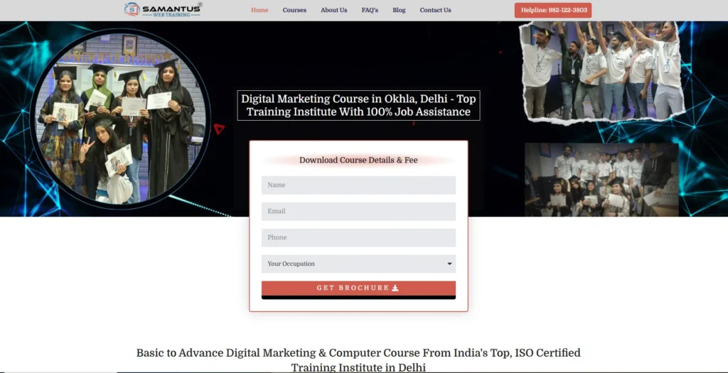 Samantus Web Training Institute-Web Designing Courses in Delhi