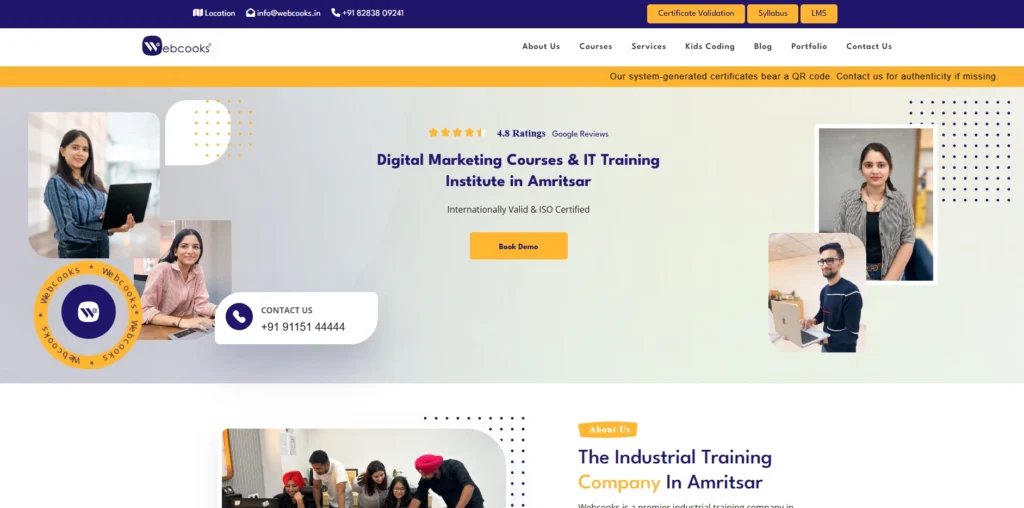 Webcooks Institute-Digital Marketing Courses in Amritsar