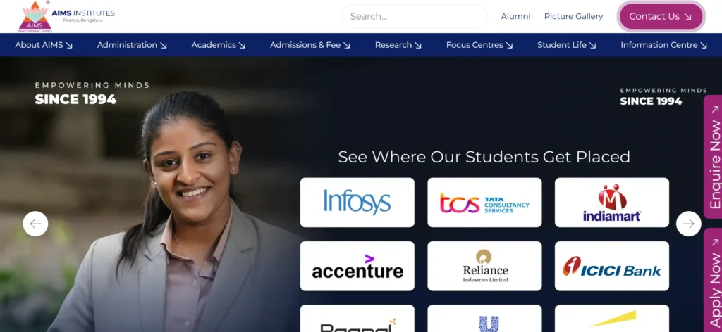 Acharya Institute of Management and Sciences (AIMS Institutes) - MBA College in Bangalore