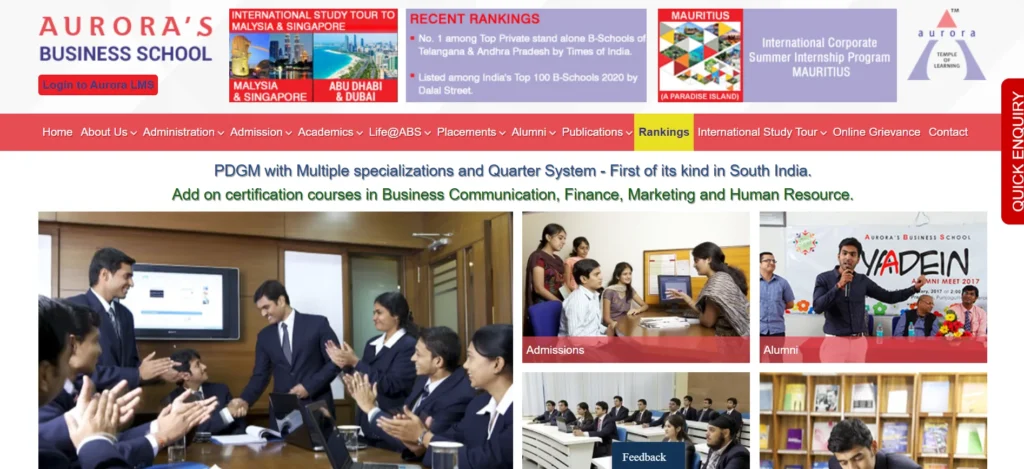 Aurora’s Business School, Hyderabad - MBA College In Hyderabad