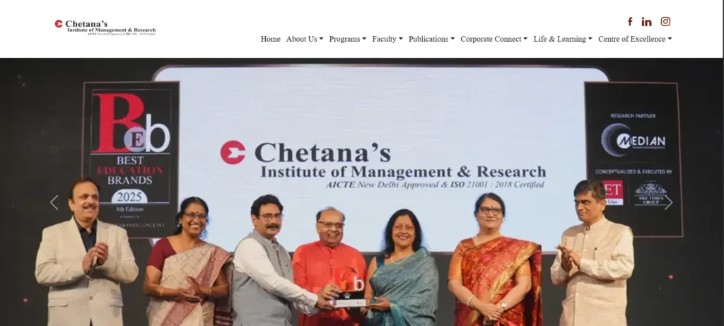 Chetana’s Institute of Management & Research (CIMR), Bandra - MBA College In Mumbai