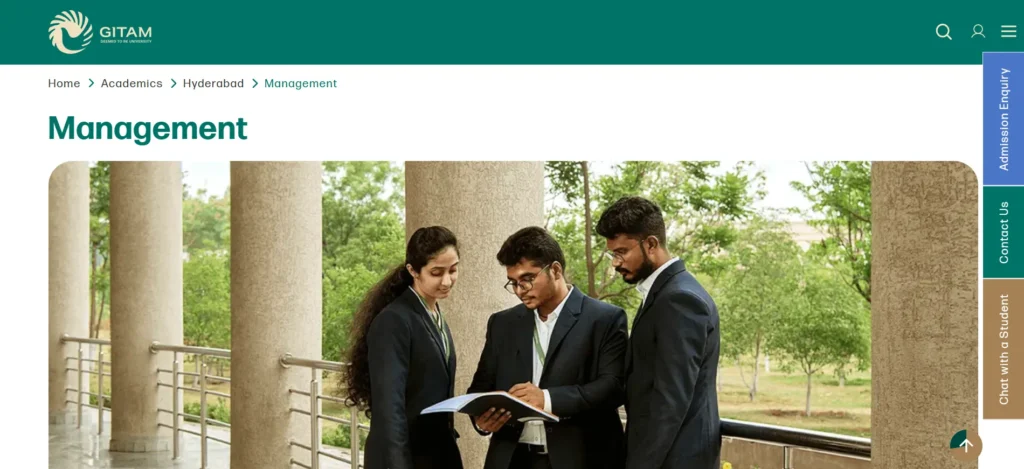 GITAM Hyderabad Business School - MBA College In Hyderabad