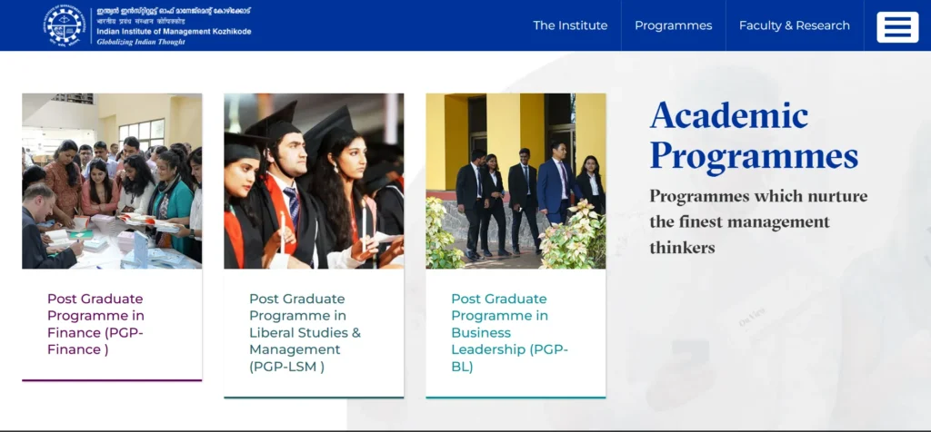 Indian Institute of Management Kozhikode - MBA Colleges in India