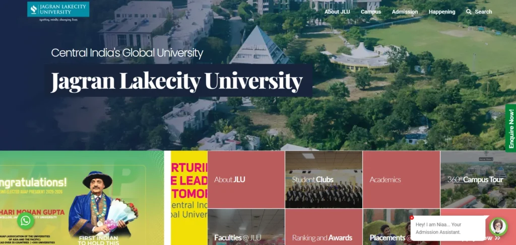 MBA college in Bhopal - Jagran Lakecity University (JLU), Bhopal