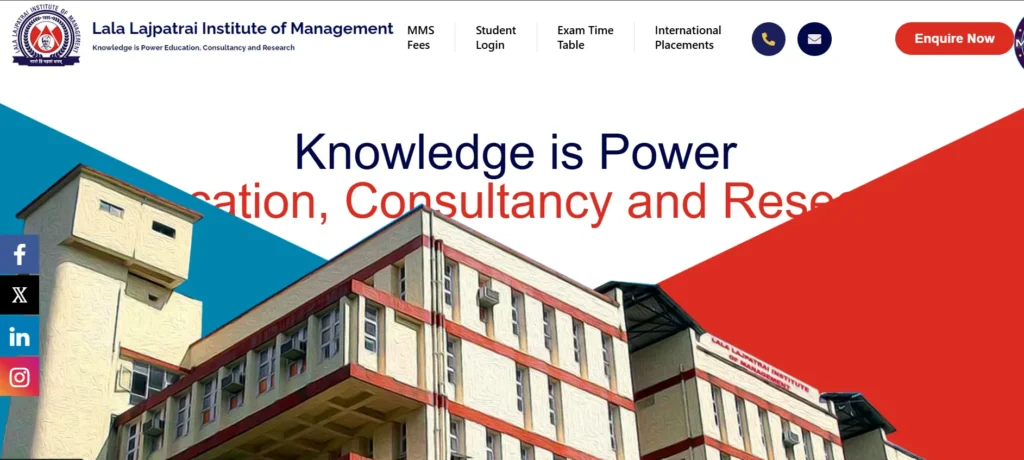 Lala Lajpatrai Institute of Management (LLIM), Mahalaxmi - MBA College In Mumbai