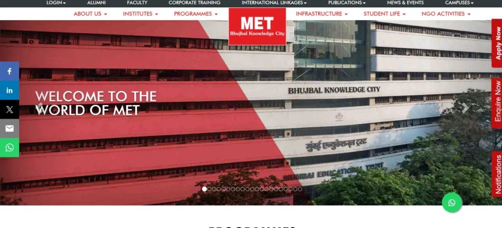 MET Institute of Management, Bandra (West) - MBA College In Mumbai