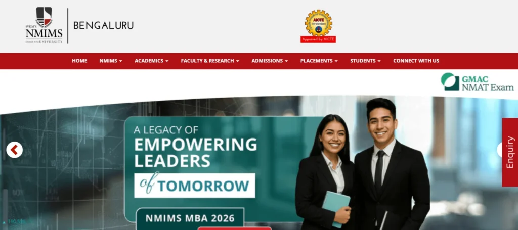 NMIMS School of Business Management, Bangalore - MBA College in Bangalore