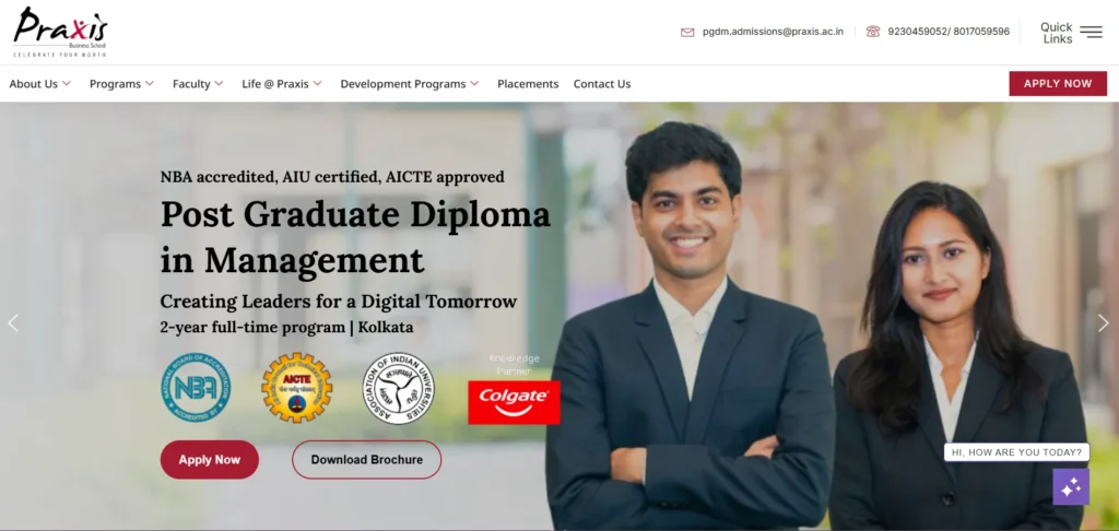 MBA College in Kolkata - Praxis Business School