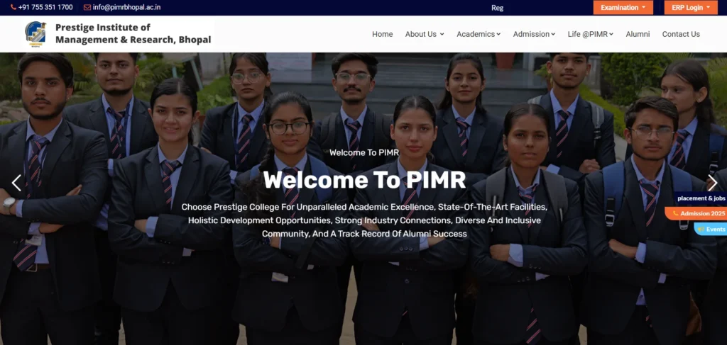 MBA college in Bhopal - Prestige Institute of Management & Research (PIMR), Bhopal