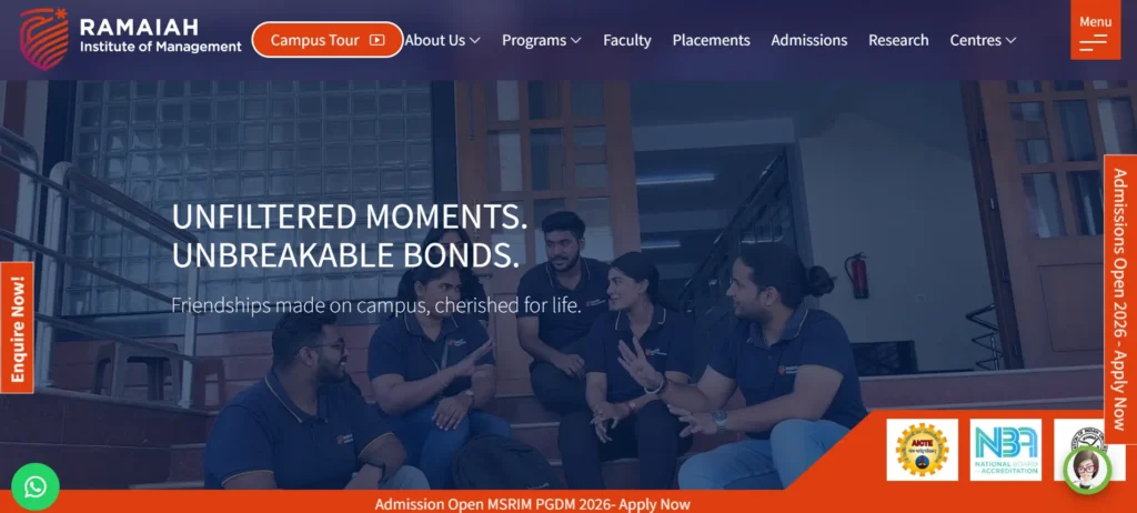 Ramaiah Institute of Management (MSRIM) - MBA College in Bangalore