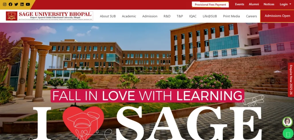 MBA college in Bhopal - SAGE University, Bhopal