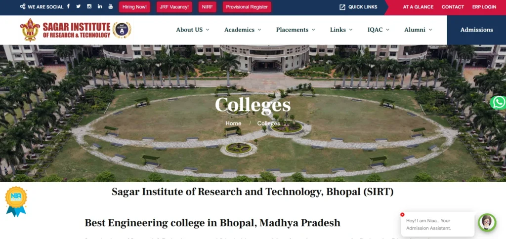 MBA college in Bhopal - Sagar Institute of Research & Technology (SIRT), Bhopal