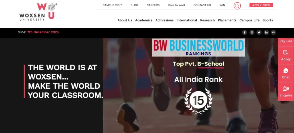 Woxsen University, Hyderabad - MBA College In Hyderabad