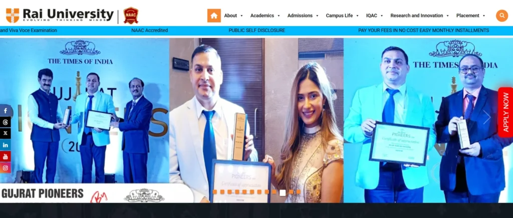 MBA colleges in Ahmedabad Rai University