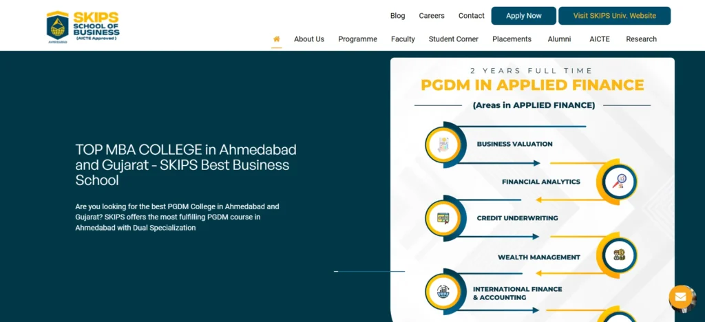 MBA colleges in Ahmedabad SKIPS