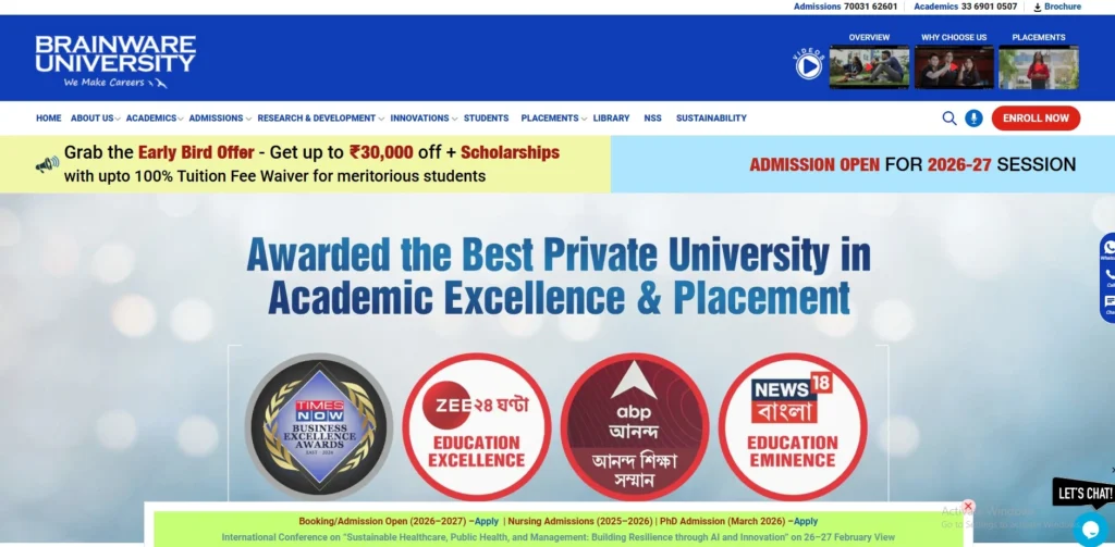 Graphic Design Courses
- Brainware University 