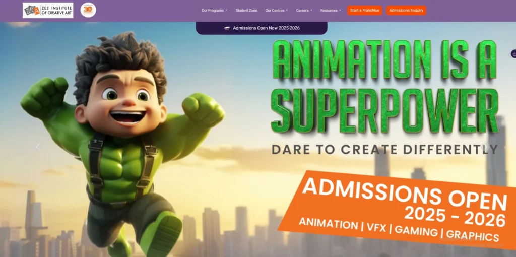 Graphic Design Courses
- ZICA (Zee Institute of Creative Art), Kolkata