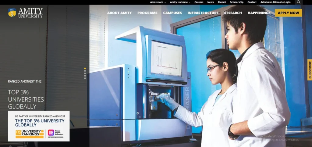 BCA Colleges in India
-  Amity University