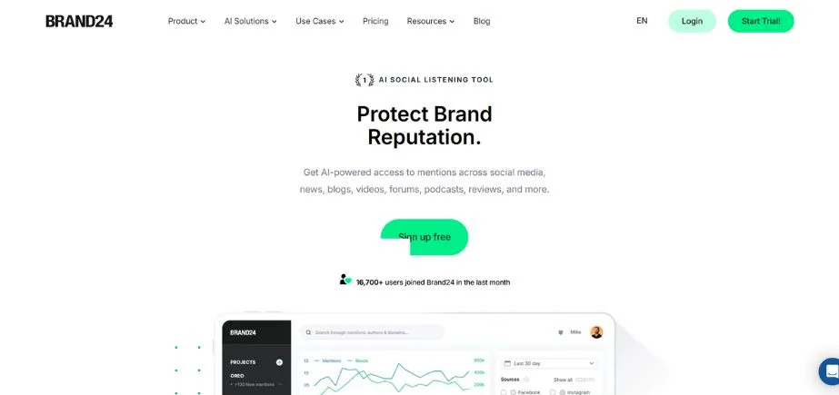 Brand24 - Online Reputation Management Tools