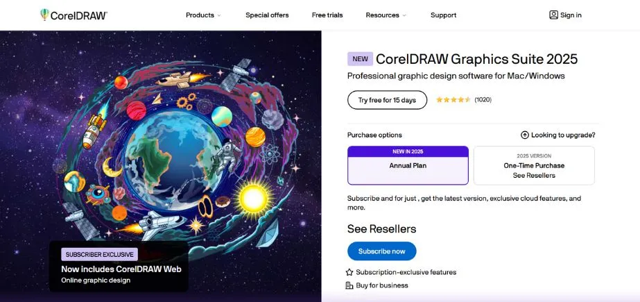 CorelDRAW Graphics Suite - Adobe Creative Cloud Alternatives
