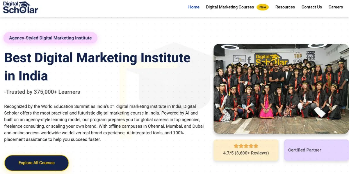 Digital Scholar - Artificial Intelligence Course in Chennai