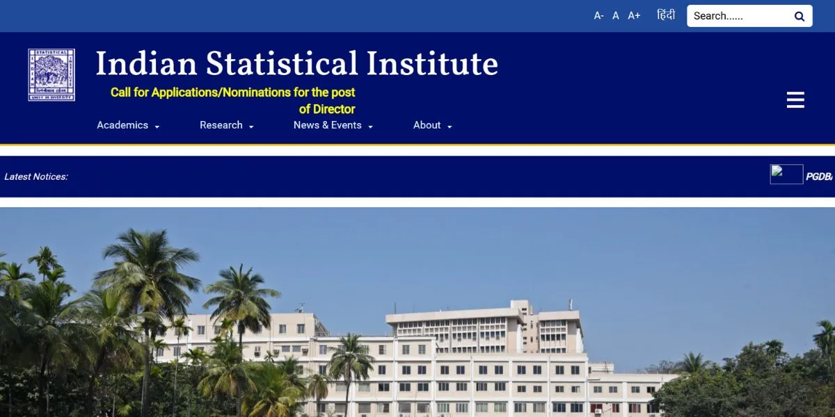 Indian Statistical Institute - AI Courses in Kolkata
