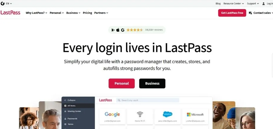 LastPass - Best Password Managers