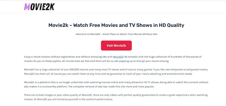 Movie2k - Dopebox Alternatives