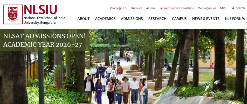 Law Colleges in India
- National law school of India university (NLSIU), Bengaluru.