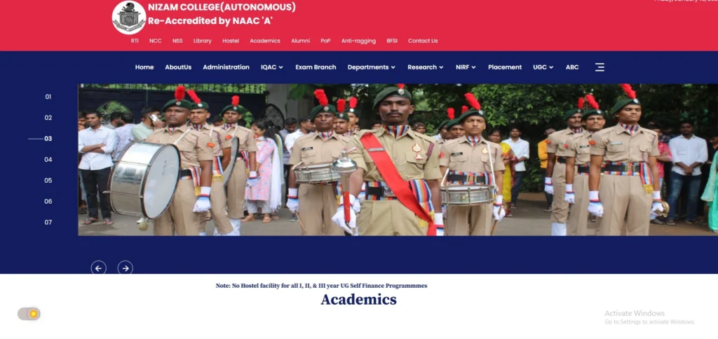 BCA Colleges in India
- Nizam College