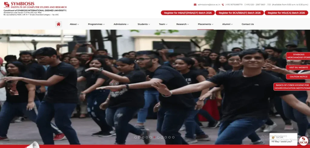 BCA Colleges in India
- SICSR