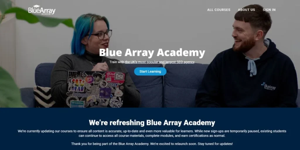 Blue Array - SEO Training Courses in Brighton