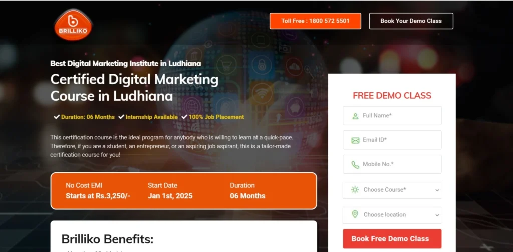 Digital Marketing Courses in Ludhiana - Brilliko Institute of Multimedia