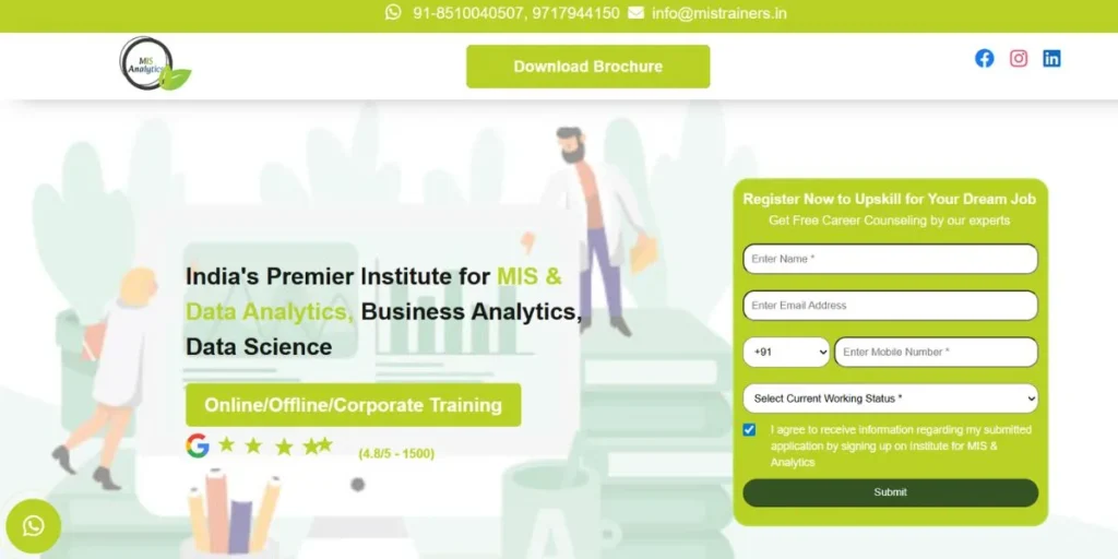 MIS Trainers - Data Analytics Courses in Delhi
