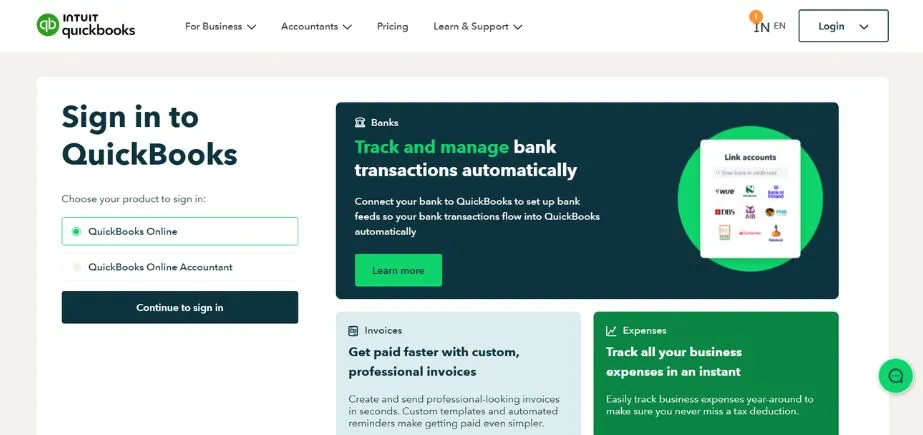 QuickBooks - Essential Startup Tools and Software