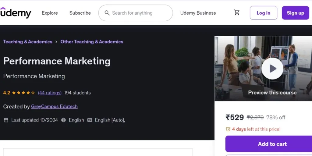 Performance Marketing Courses