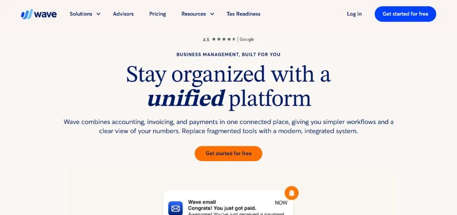 Wave - Accounting Software Alternatives to QuickBooks